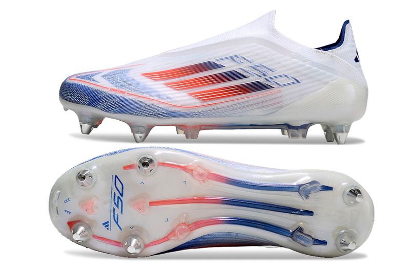 BOTA DE FUTBOL ADIDAS F50 SG ELITE LL - BLANCO/AZUL