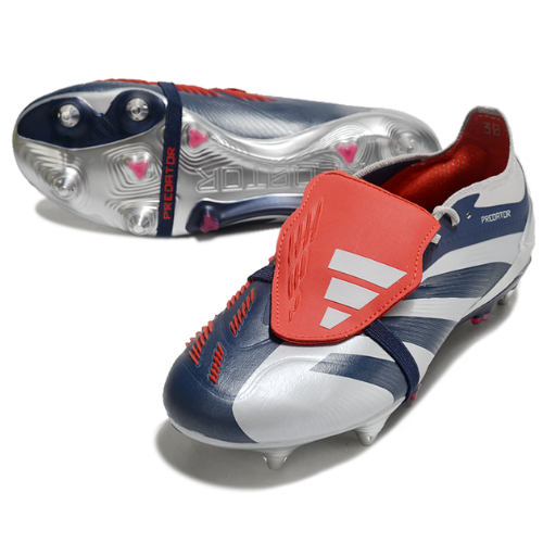 BOTA DE FUTBOL ADIDAS PREDATOR TONGUE SG ELITE - GRIS/NEGRO