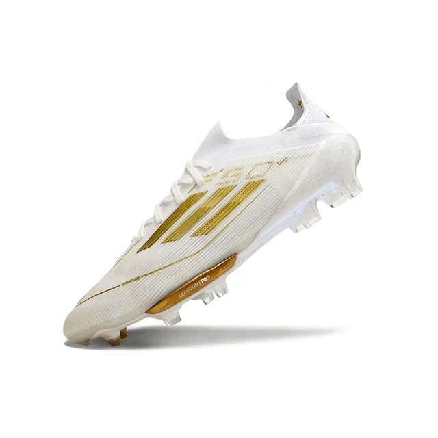 BOTA DE FUTBOL ADIDAS F50 ELITE FG - BLANCO/DORADA