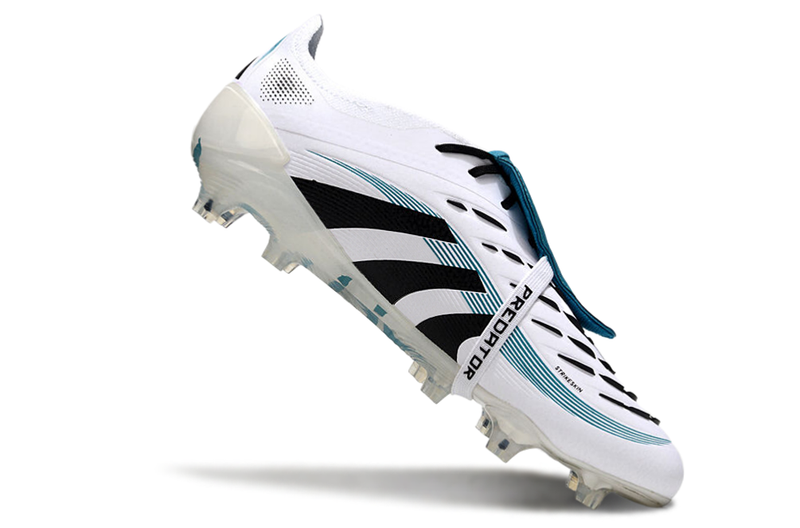 BOTA DE FUTBOL ADIDAS PREDATOR TONGUE FG ELITE - BLANCO/AZUL