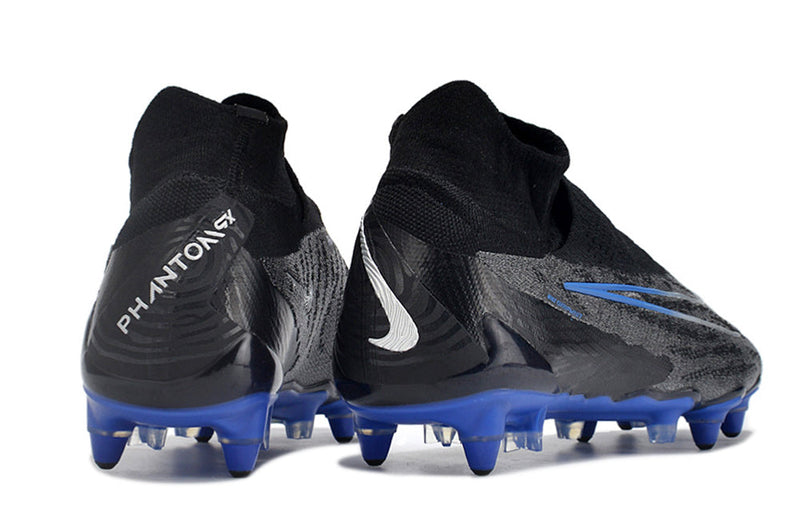 BOTA DE FUTBOL NIKE PHANTOM GX ELITE SG - NEGRO/AZUL